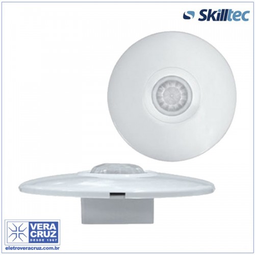 Sensor de Presença de Teto de Embutir SK1000 BIVOLT 400W/700W Skilltec Branco